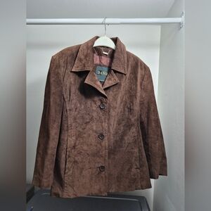 Women's Brown Suede Jacket